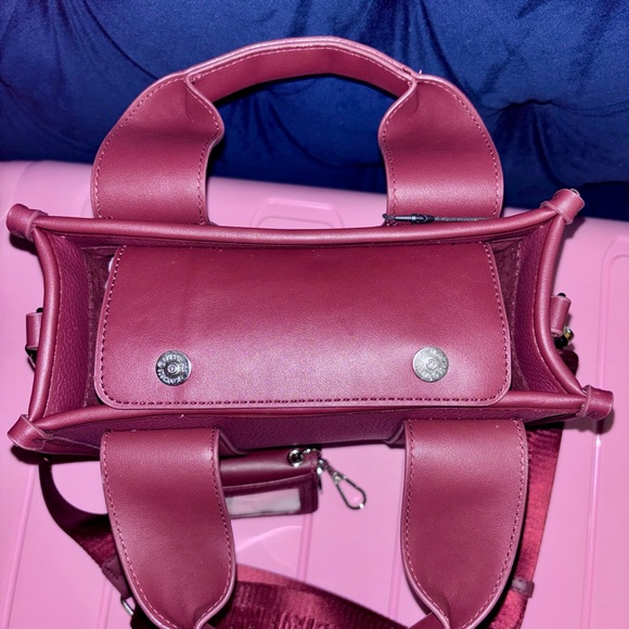 NWT! STEVE MADDEN Burgundy Satchel Bag and Wallet Set - Picture 5 of 7